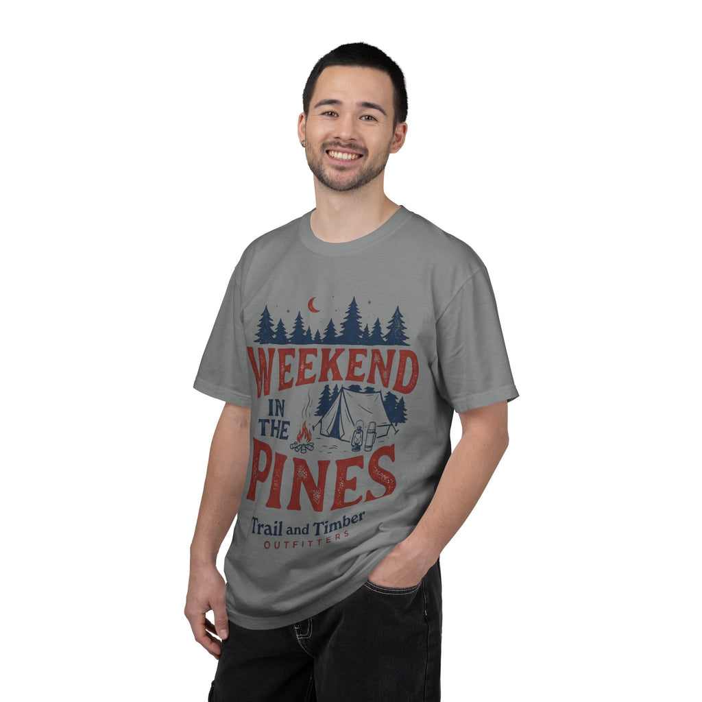 Weekend in the Pines T-Shirt — Camping Tee (Trail & Timber Outfitters)