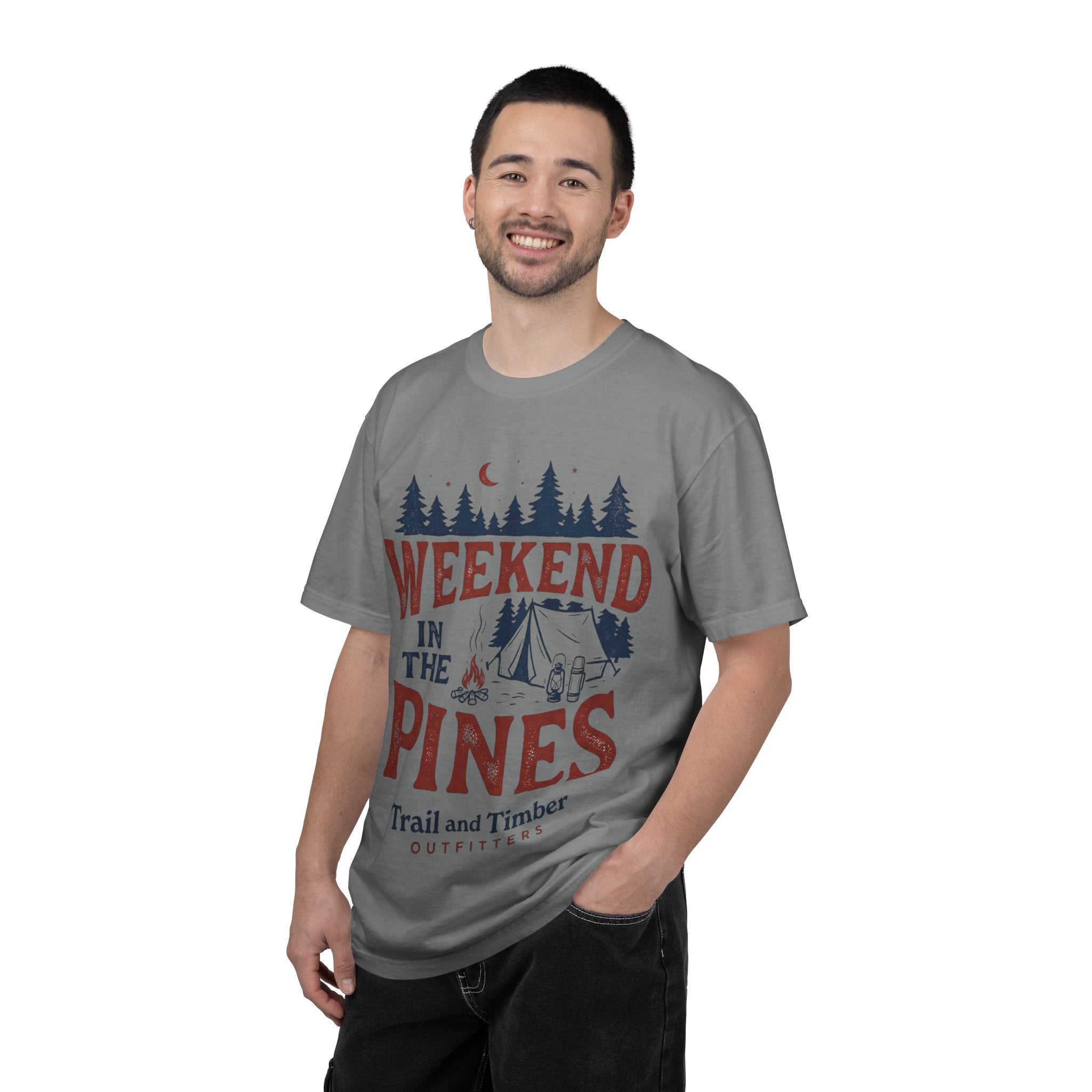 Weekend in the Pines T-Shirt — Camping Tee (Trail & Timber Outfitters)