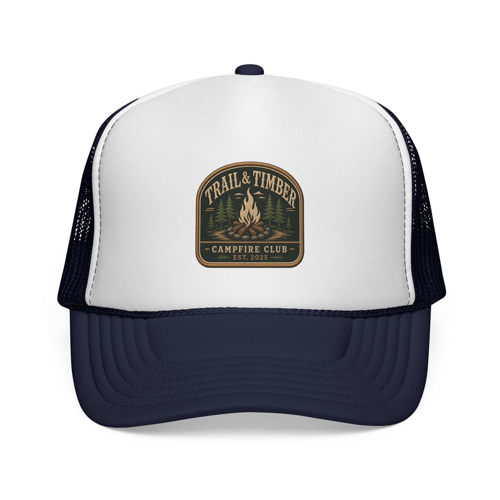Trail & Timber Campfire Club Trucker Hat– Trail & Timber Outdoor Patch Hat