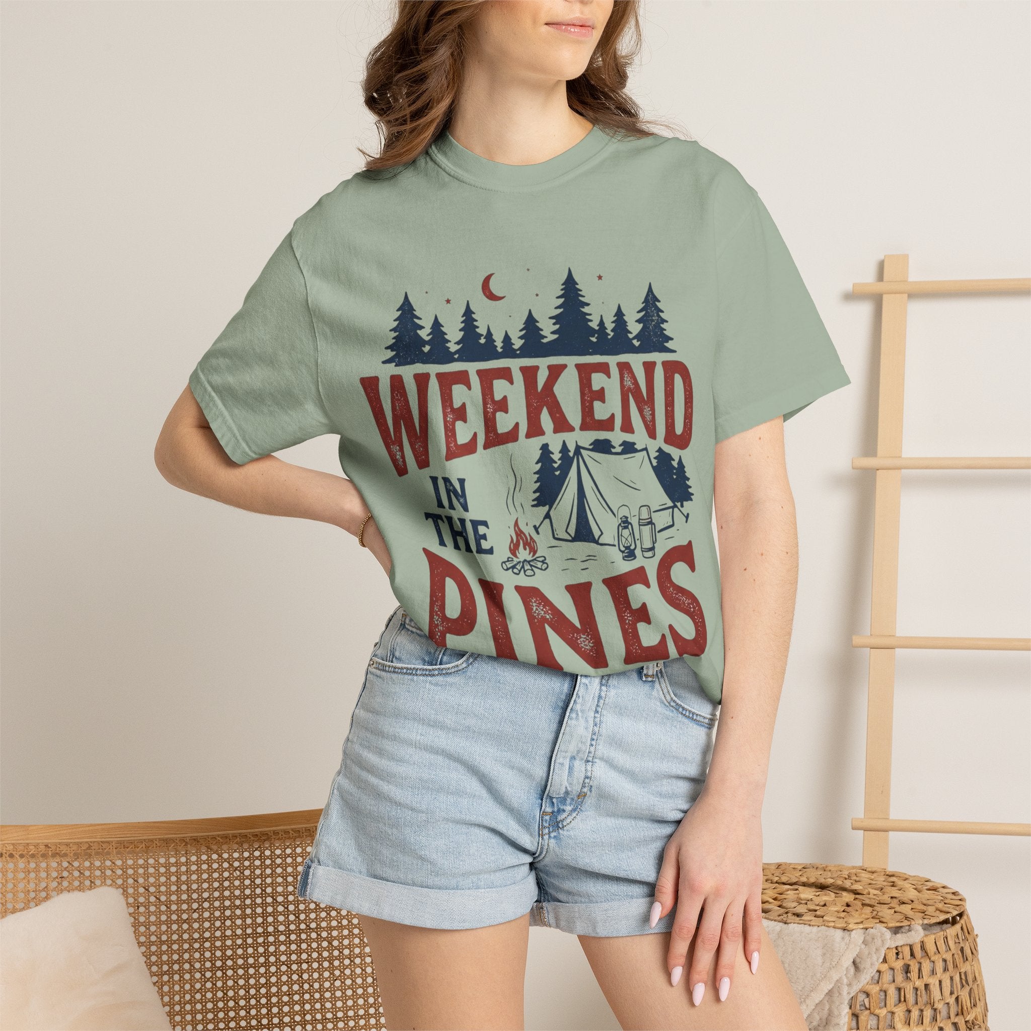 Weekend in the Pines T-Shirt — Camping Tee (Trail & Timber Outfitters)