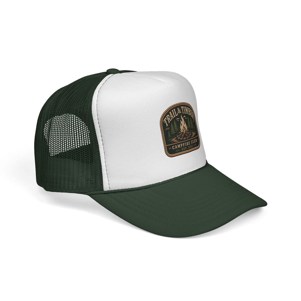 Trail & Timber Campfire Club Trucker Hat– Trail & Timber Outdoor Patch Hat