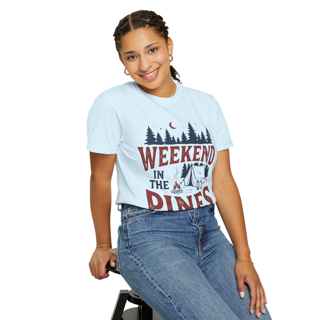 Weekend in the Pines T-Shirt — Camping Tee (Trail & Timber Outfitters)