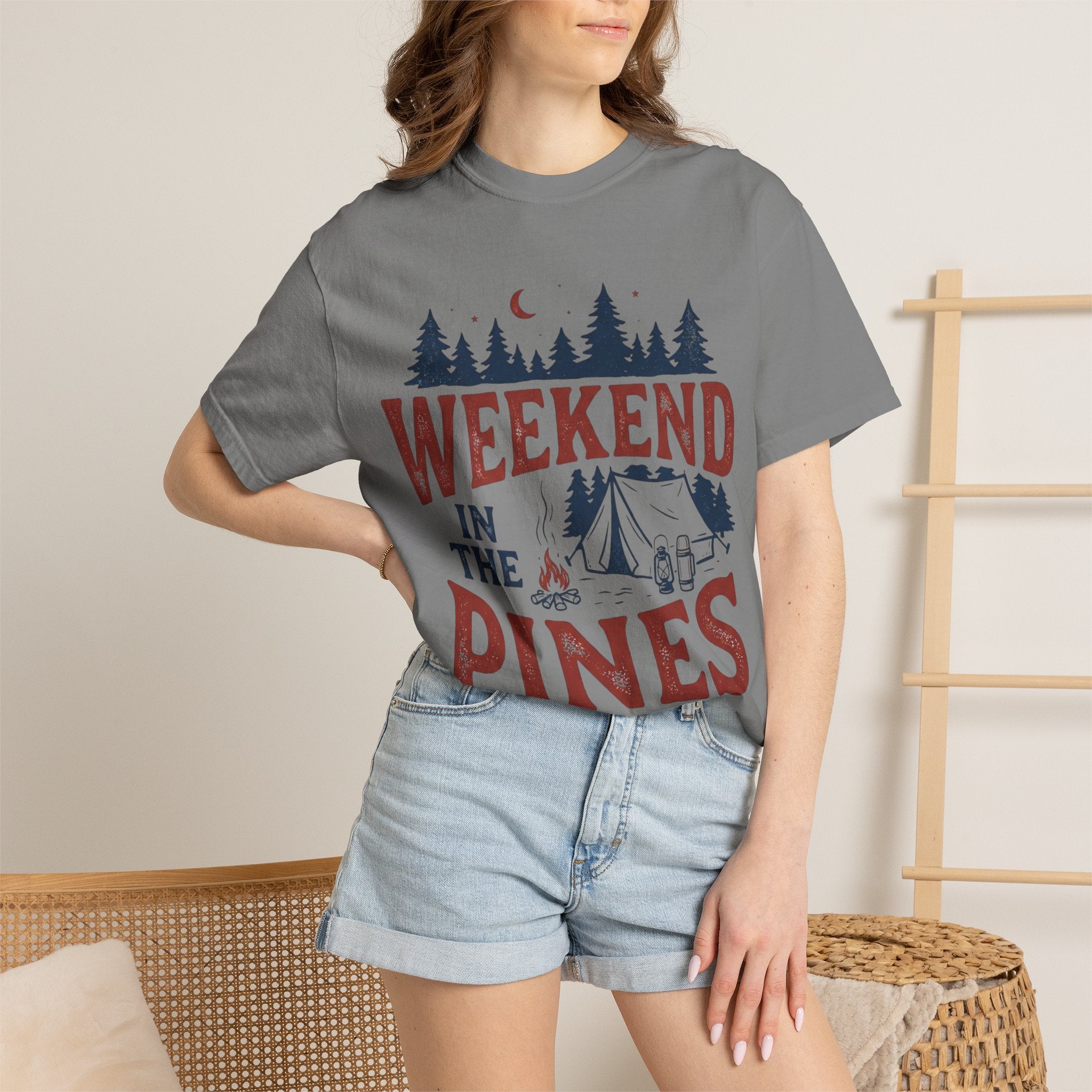 Weekend in the Pines T-Shirt — Camping Tee (Trail & Timber Outfitters)