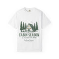 Cabin Season T-Shirt – 'Cabin Season Is A State Of Mind' Rustic A-Frame Cabin Tee