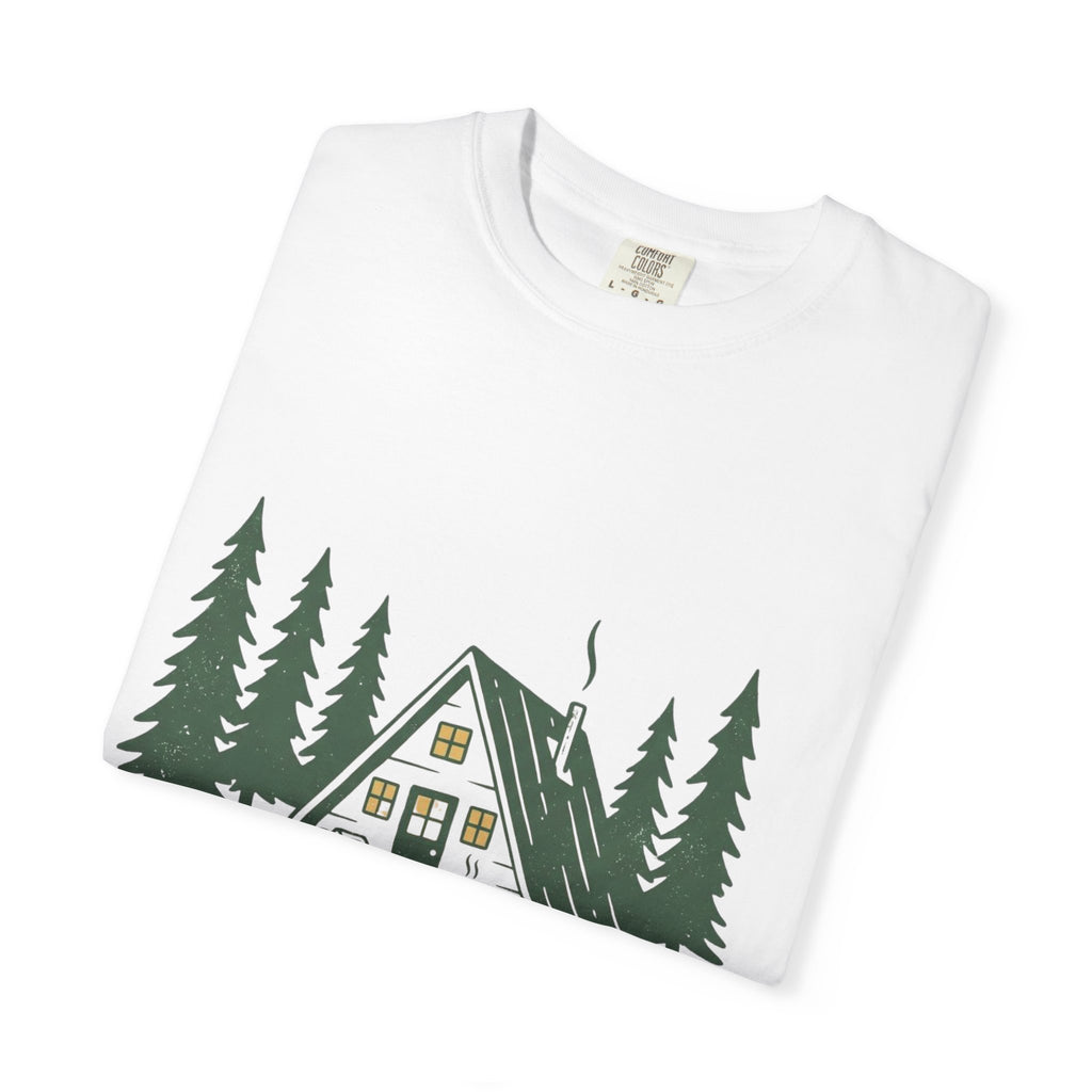 Cabin Season T-Shirt – 'Cabin Season Is A State Of Mind' Rustic A-Frame Cabin Tee