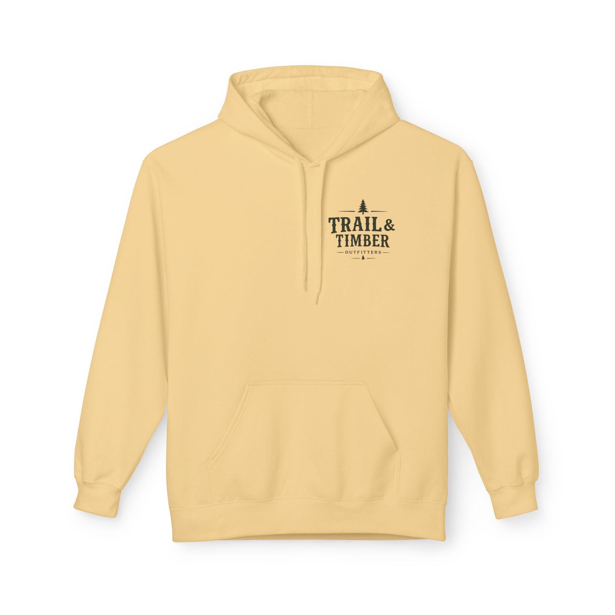 Trail & Timber Outfitters Logo Hoodie– Minimal Outdoor Logo Pullover