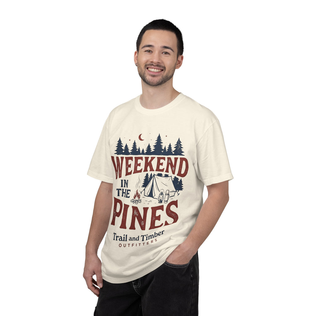Weekend in the Pines T-Shirt — Camping Tee (Trail & Timber Outfitters)