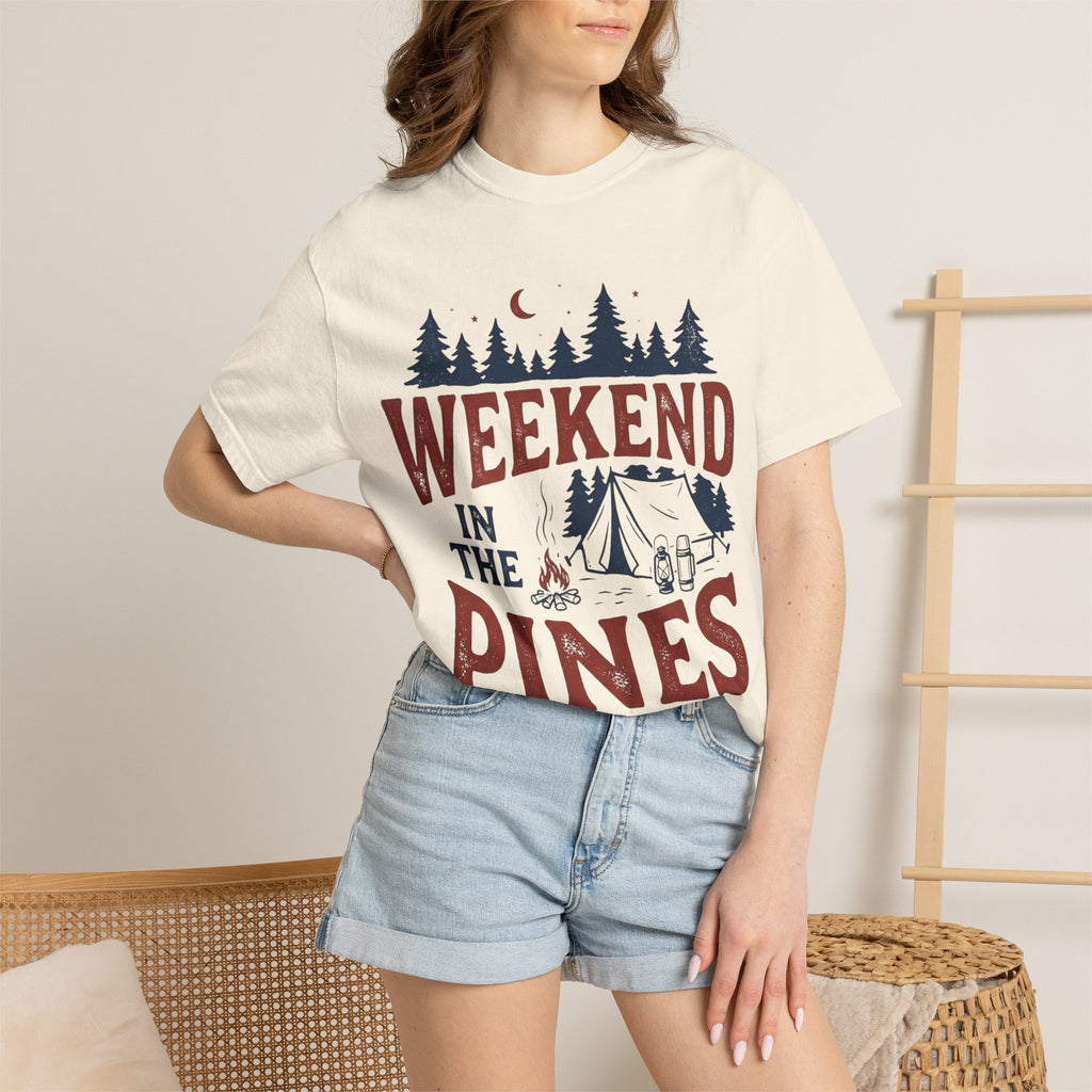 Weekend in the Pines T-Shirt — Camping Tee (Trail & Timber Outfitters)