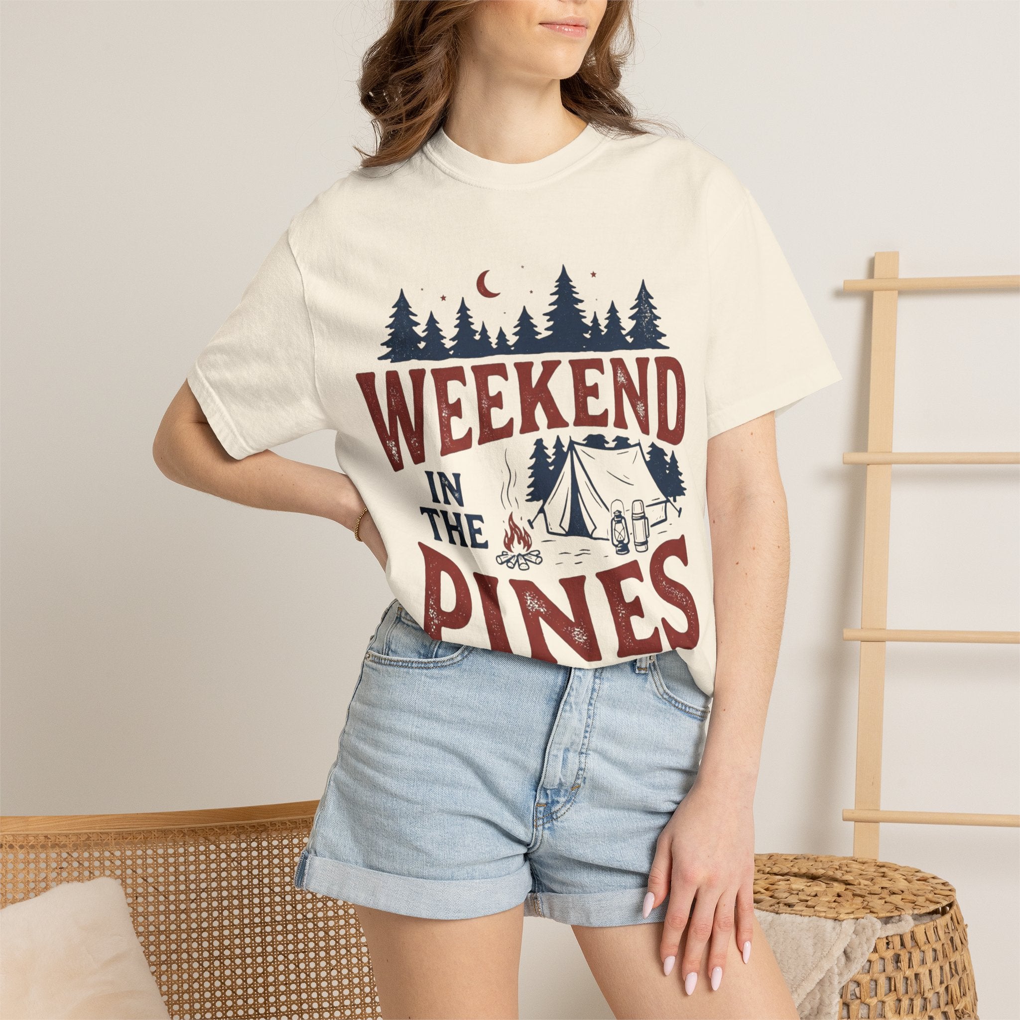 Weekend in the Pines T-Shirt — Camping Tee (Trail & Timber Outfitters)