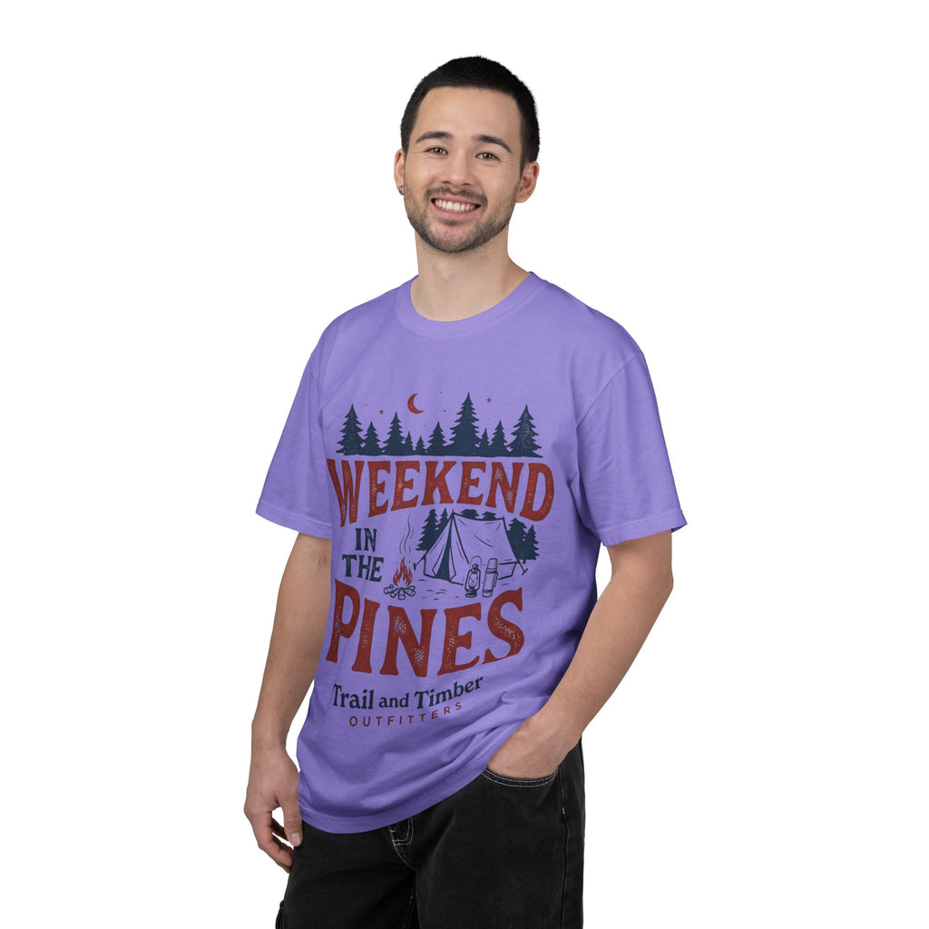 Weekend in the Pines T-Shirt — Camping Tee (Trail & Timber Outfitters)
