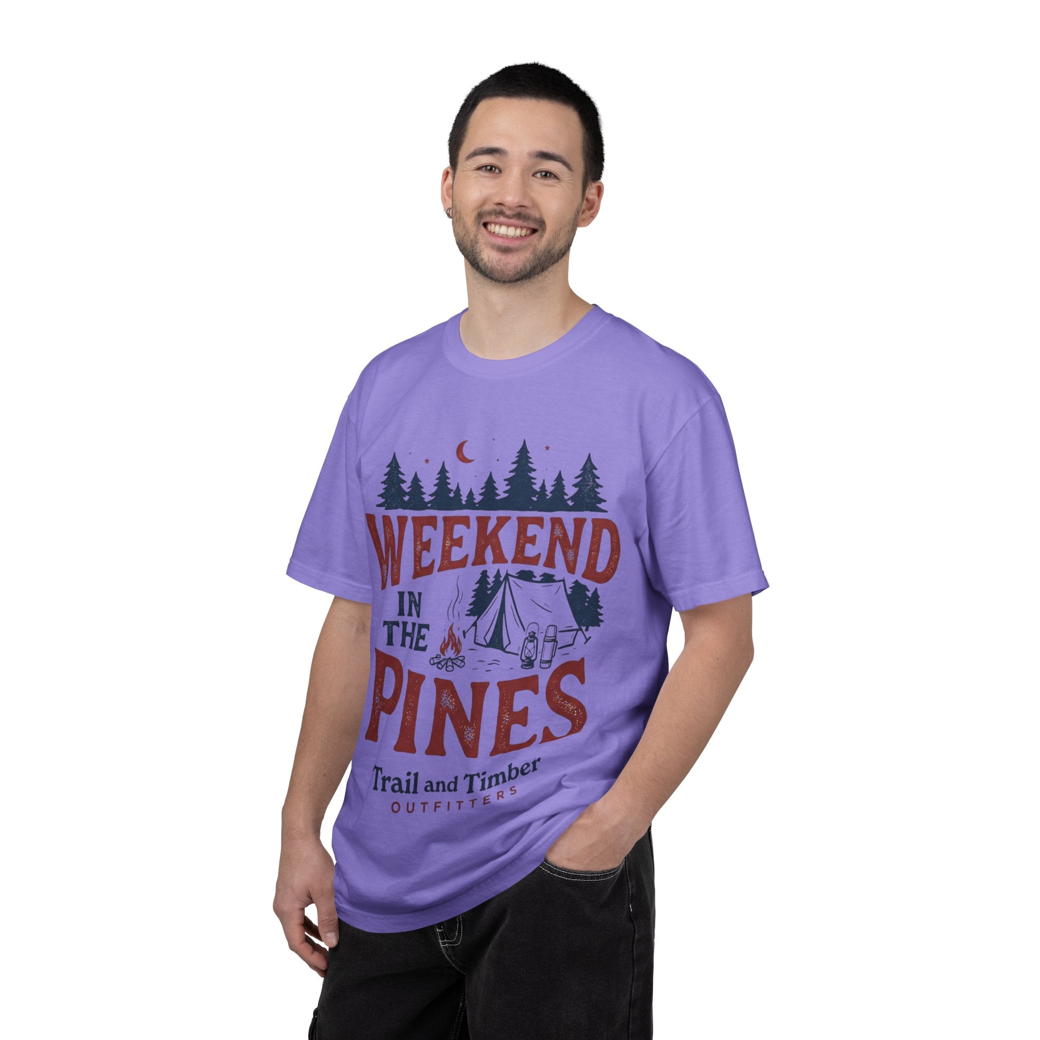 Weekend in the Pines T-Shirt — Camping Tee (Trail & Timber Outfitters)