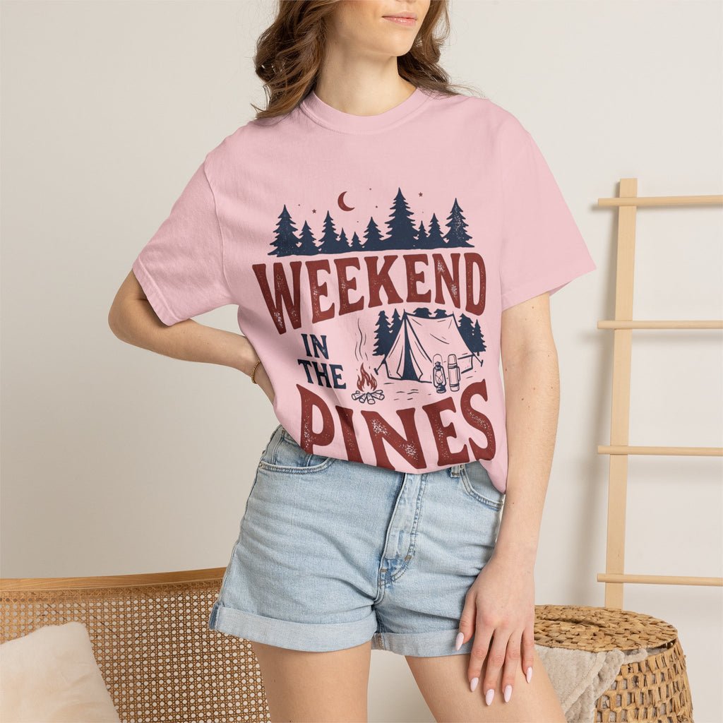 Weekend in the Pines T-Shirt — Camping Tee (Trail & Timber Outfitters)