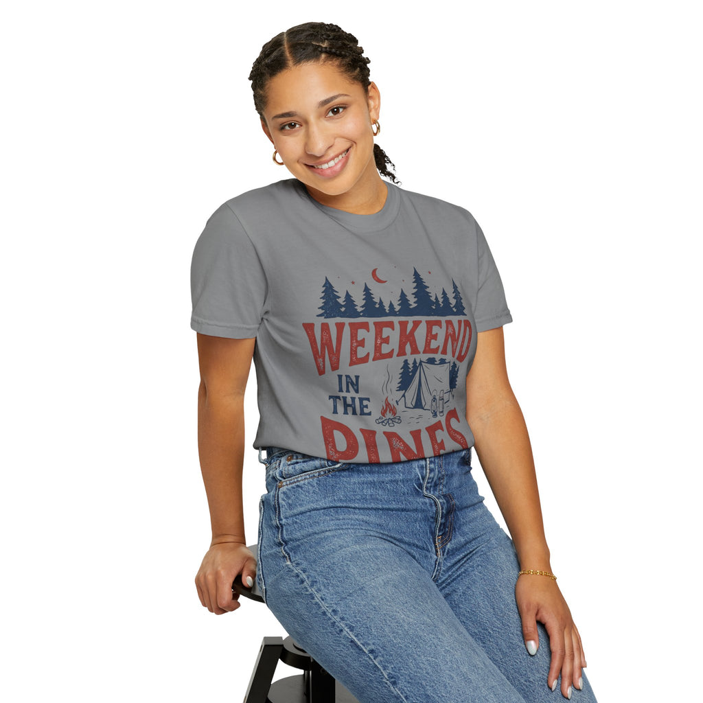 Weekend in the Pines T-Shirt — Camping Tee (Trail & Timber Outfitters)