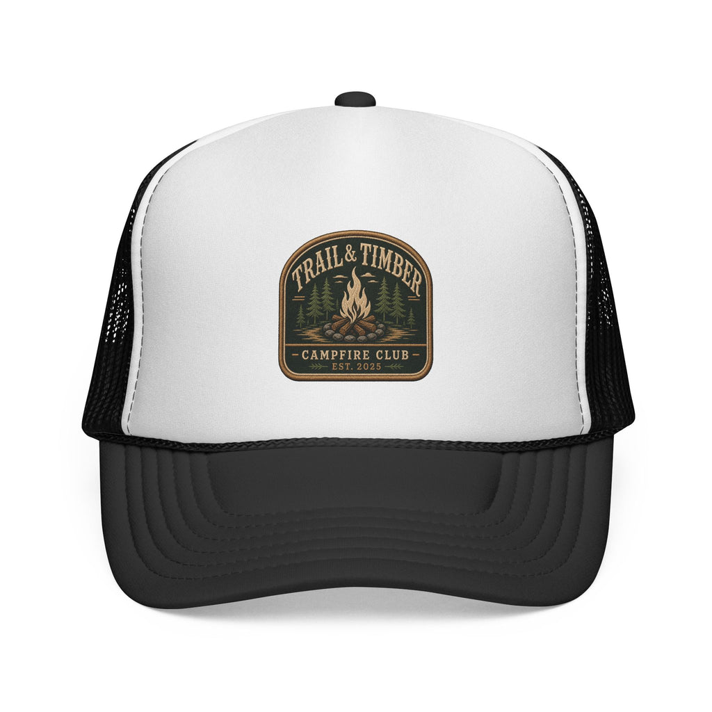 Trail & Timber Campfire Club Trucker Hat– Trail & Timber Outdoor Patch Hat