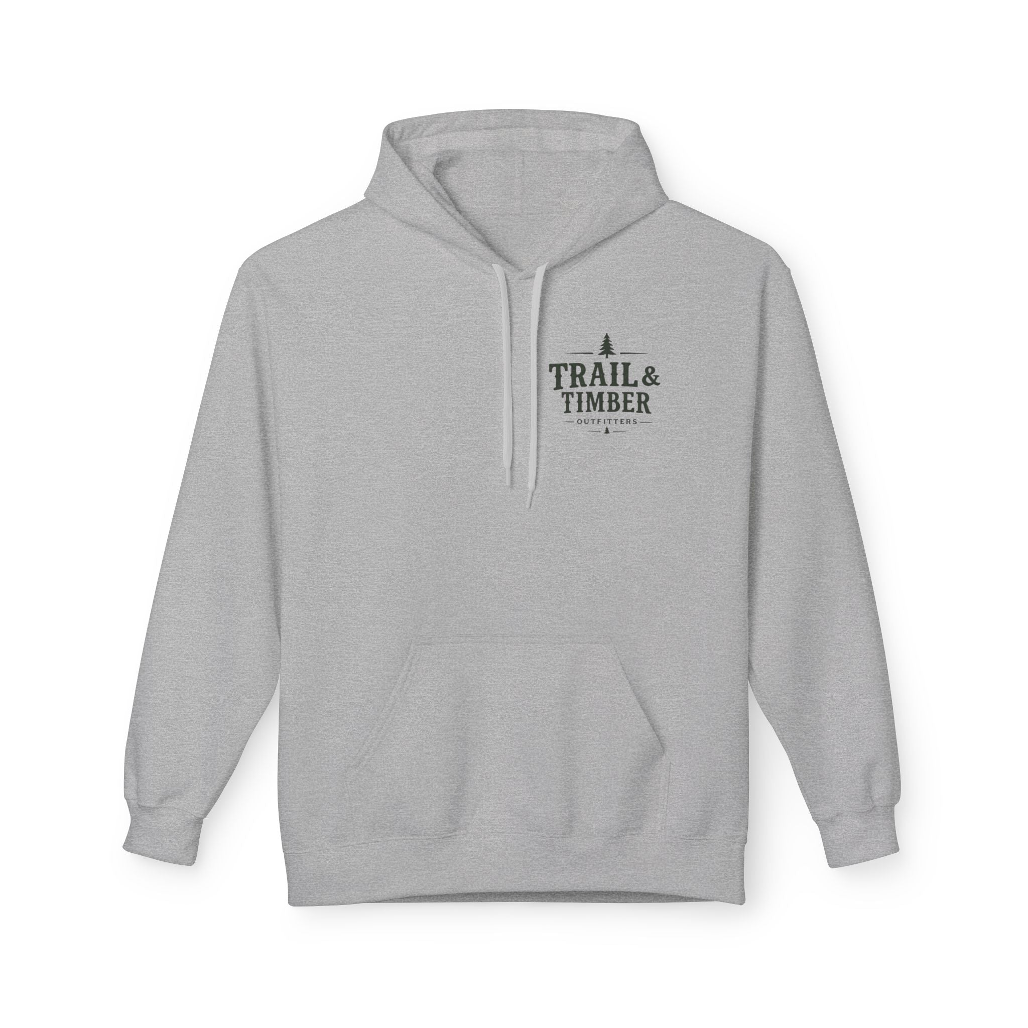 Trail & Timber Outfitters Logo Hoodie– Minimal Outdoor Logo Pullover