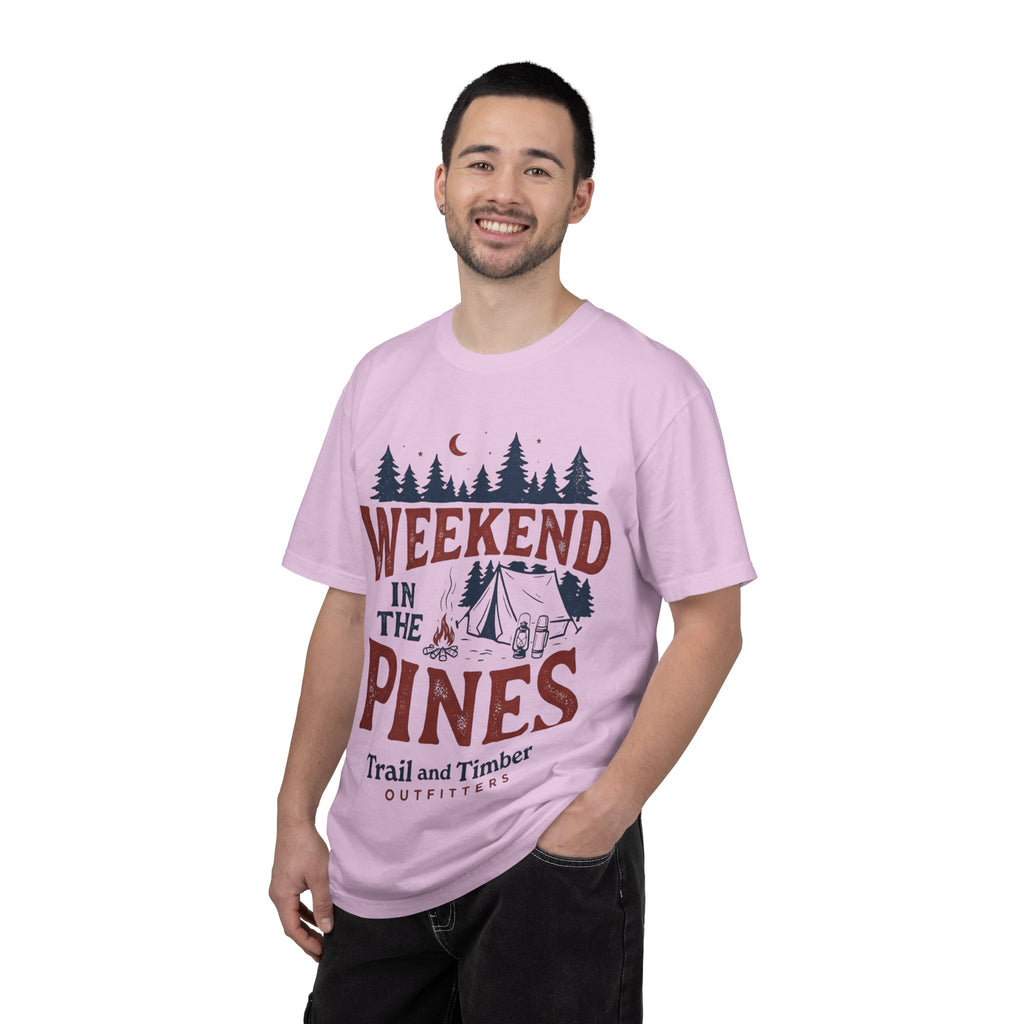 Weekend in the Pines T-Shirt — Camping Tee (Trail & Timber Outfitters)
