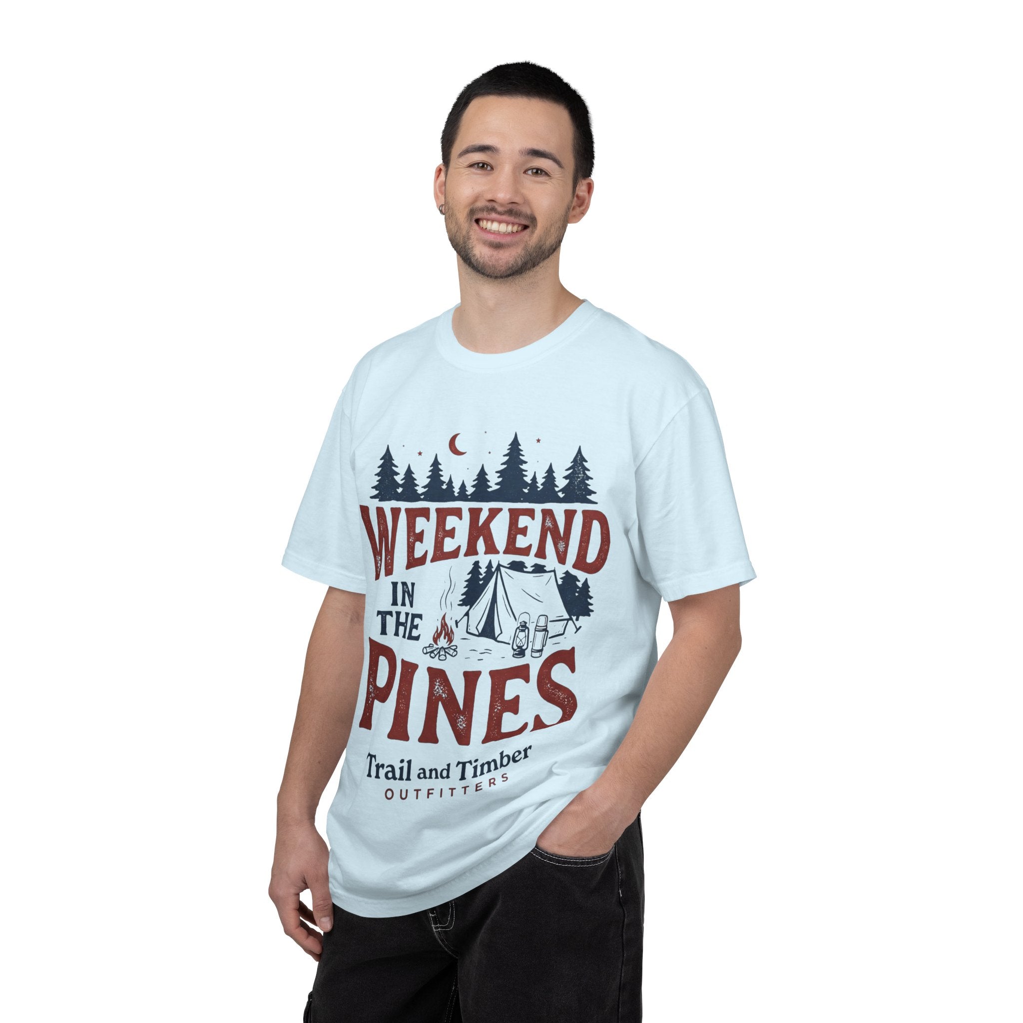 Weekend in the Pines T-Shirt — Camping Tee (Trail & Timber Outfitters)