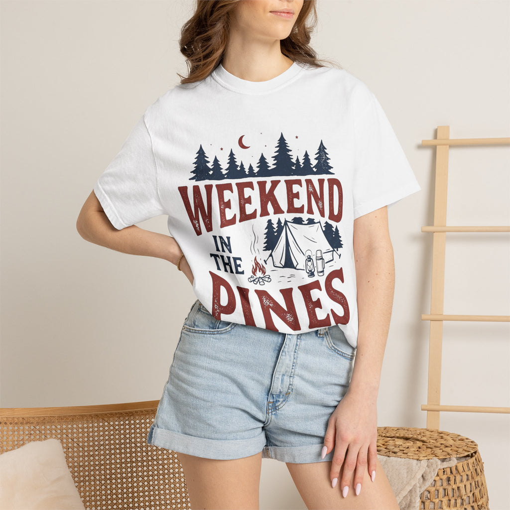 Weekend in the Pines T-Shirt — Camping Tee (Trail & Timber Outfitters)