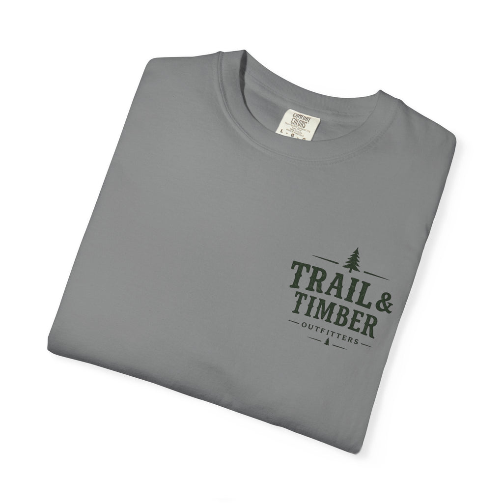 The World Can Wait™ Graphic Tee — Cozy Camping Coffee Tee