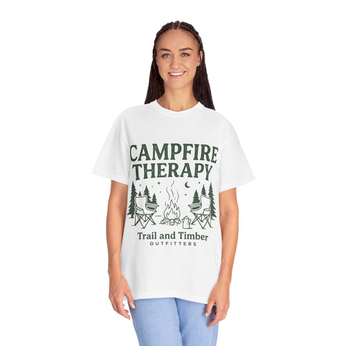 Campfire Therapy T-Shirt — Trail and Timber Outdoor Camping Tee