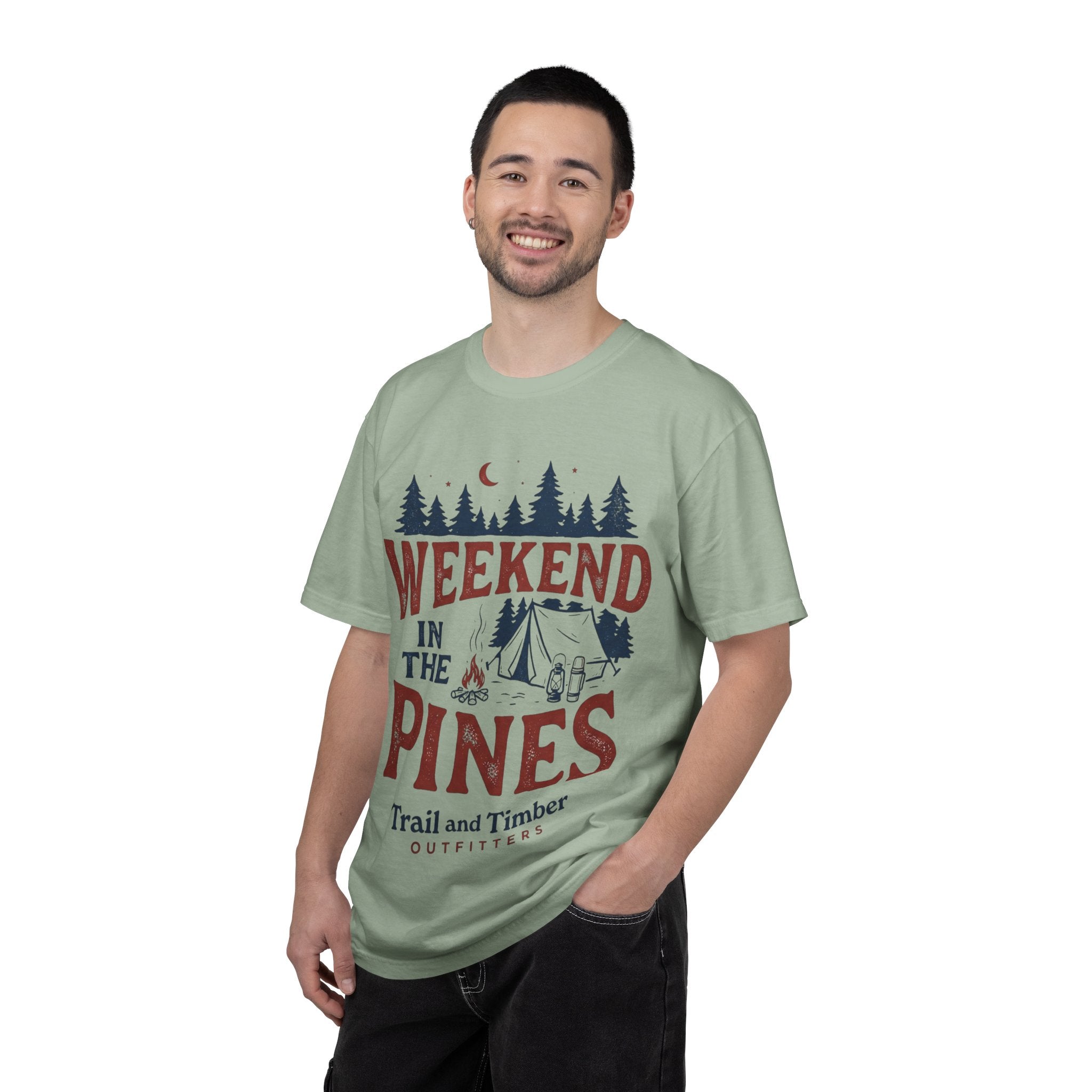 Weekend in the Pines T-Shirt — Camping Tee (Trail & Timber Outfitters)