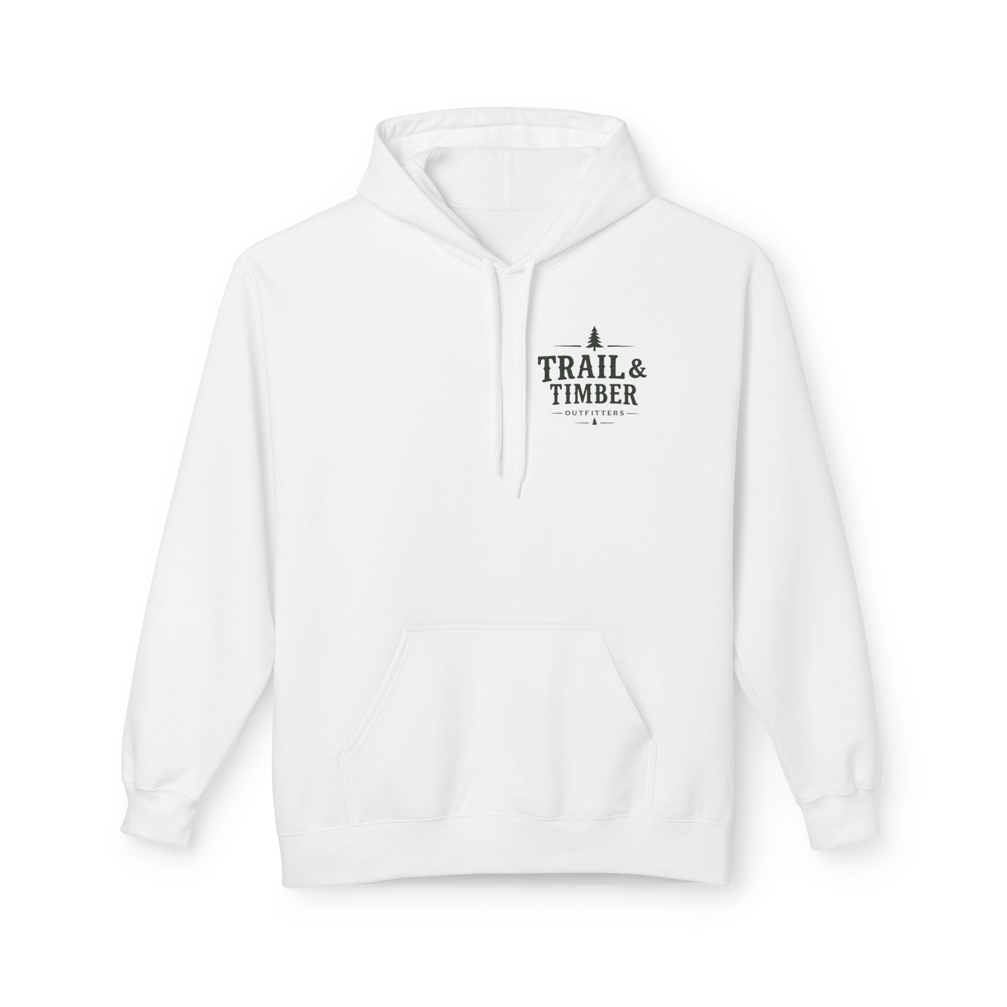 Trail & Timber Outfitters Logo Hoodie– Minimal Outdoor Logo Pullover