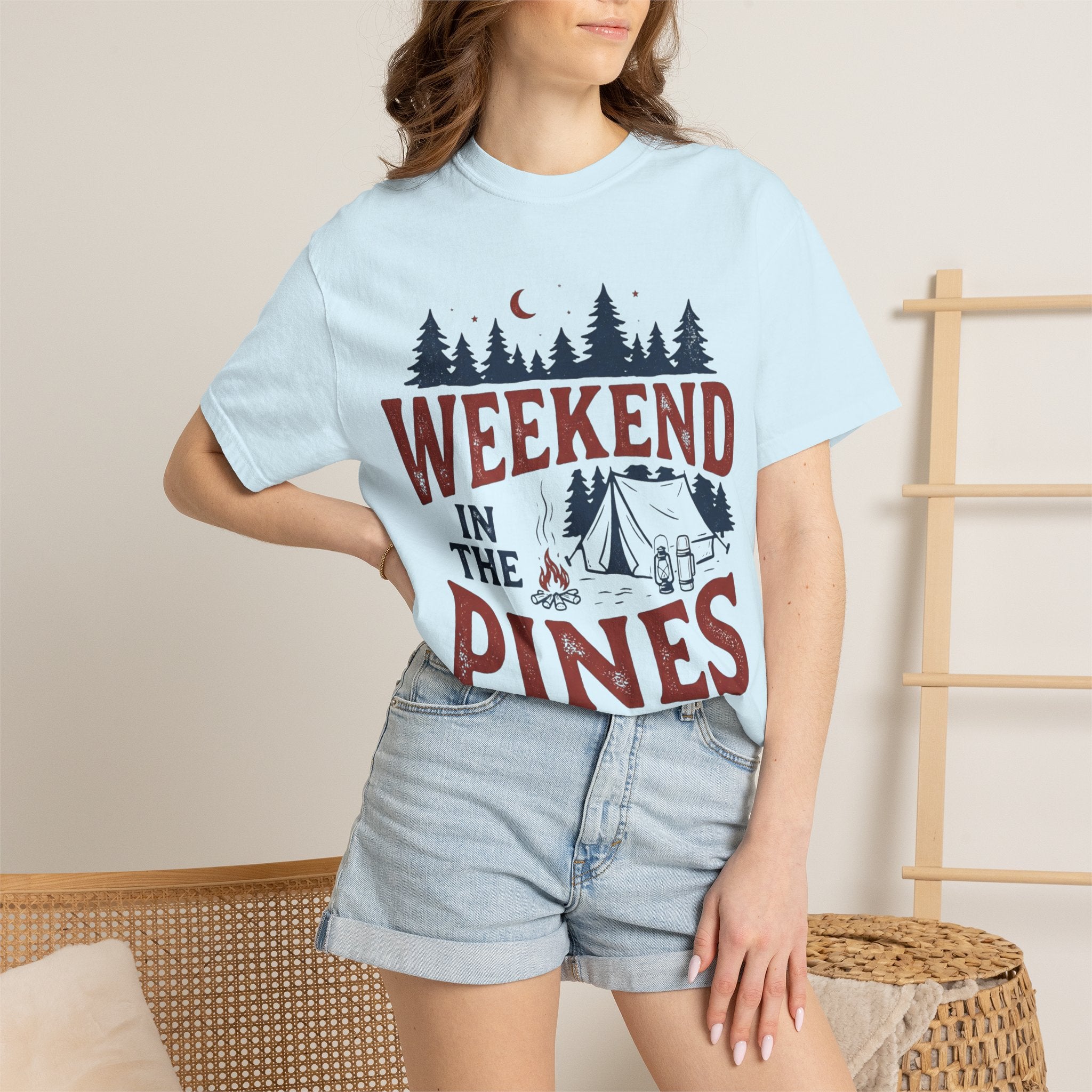 Weekend in the Pines T-Shirt — Camping Tee (Trail & Timber Outfitters)