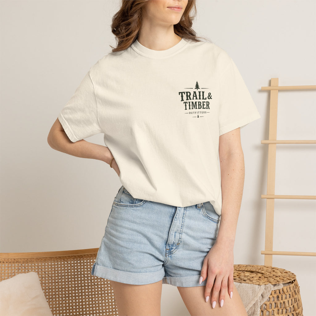 The World Can Wait™ Graphic Tee — Cozy Camping Coffee Tee