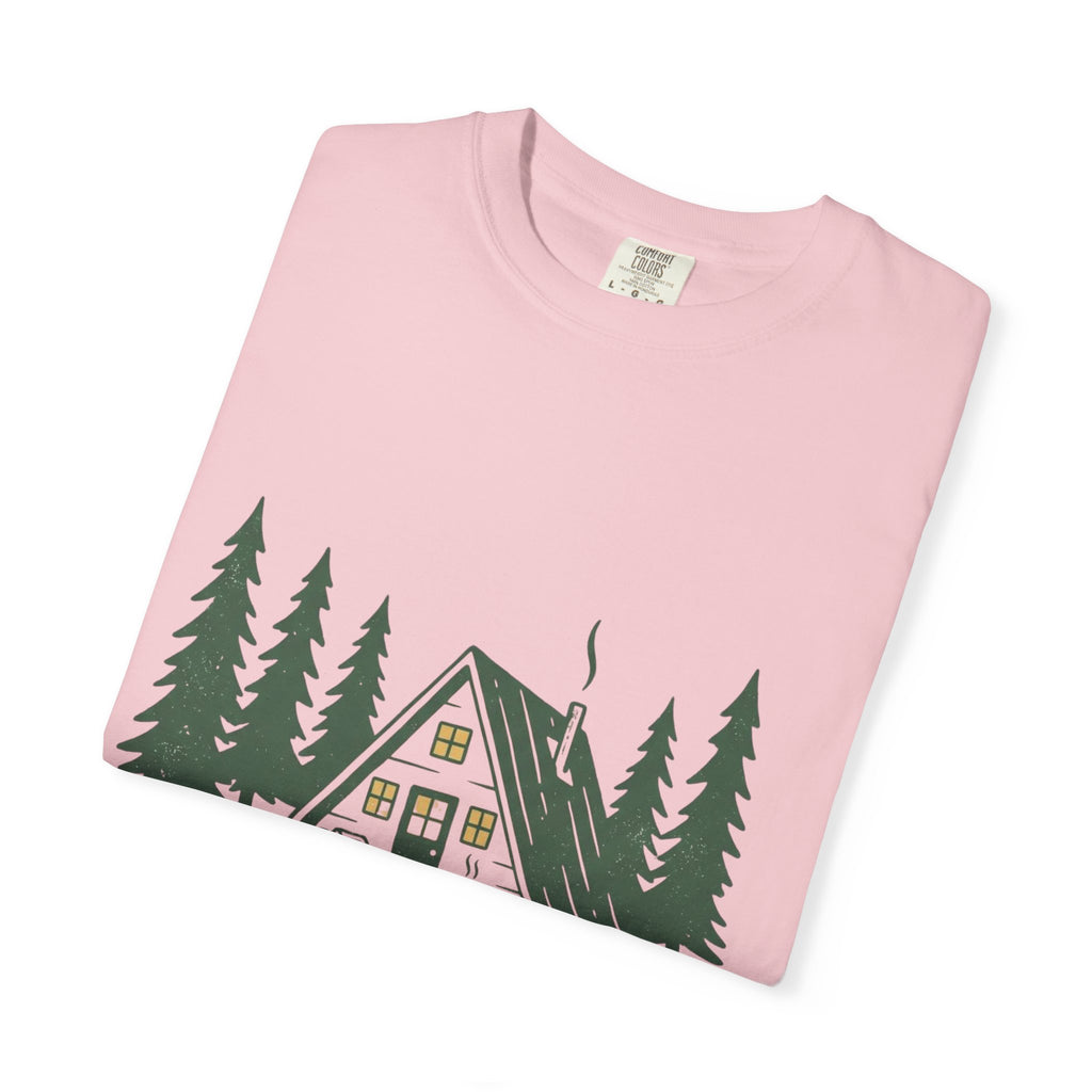 Cabin Season T-Shirt – 'Cabin Season Is A State Of Mind' Rustic A-Frame Cabin Tee