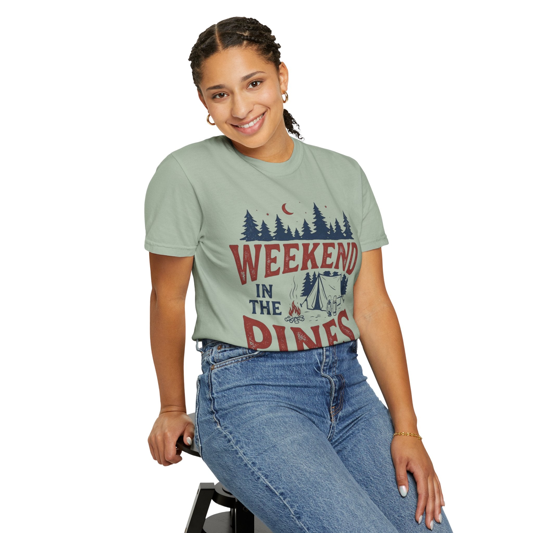 Weekend in the Pines T-Shirt — Camping Tee (Trail & Timber Outfitters)