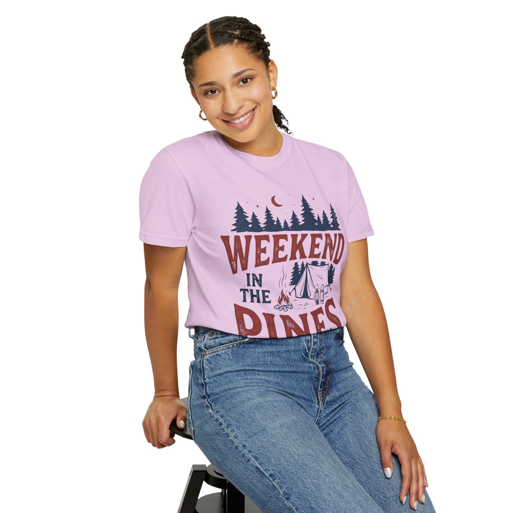 Weekend in the Pines T-Shirt — Camping Tee (Trail & Timber Outfitters)