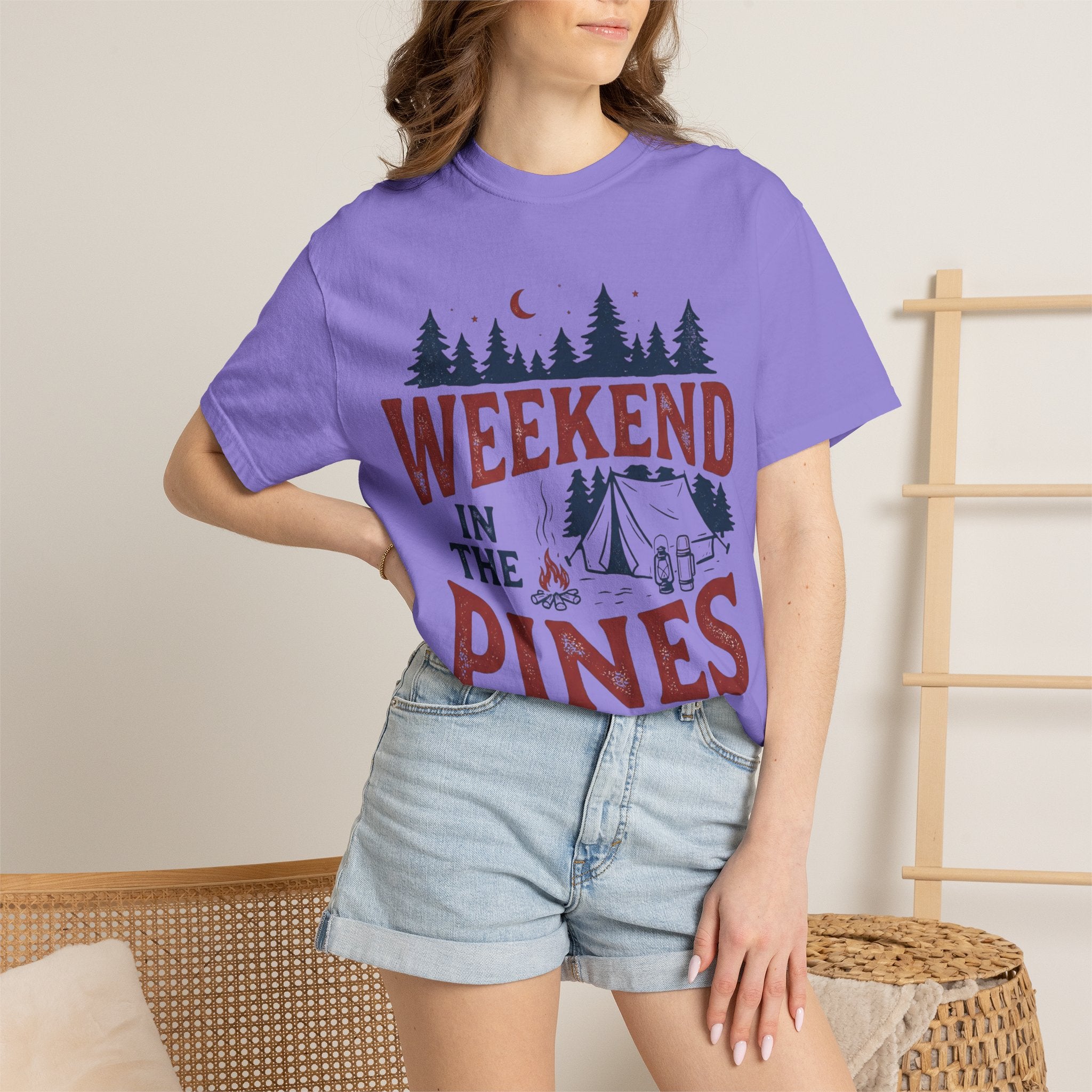Weekend in the Pines T-Shirt — Camping Tee (Trail & Timber Outfitters)