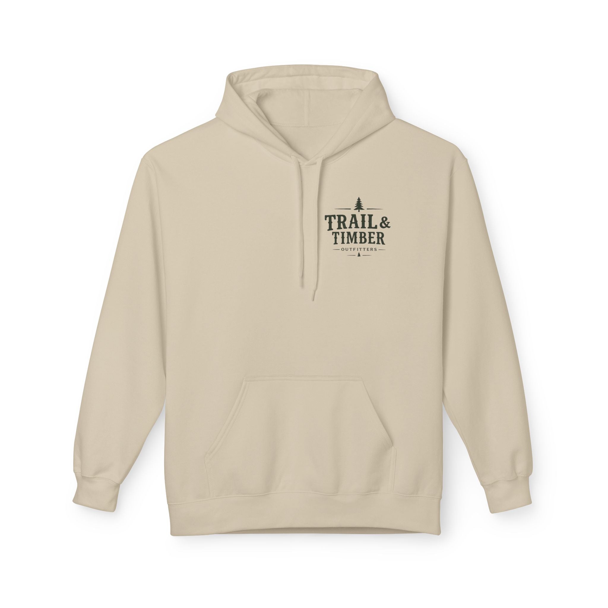 Trail & Timber Outfitters Logo Hoodie– Minimal Outdoor Logo Pullover
